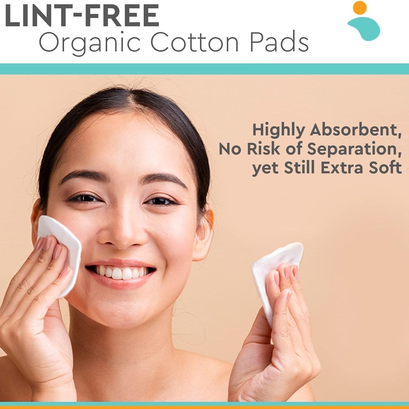 Organic Cotton Rounds and Pads Chemical-Free - GlowHaze Beauty