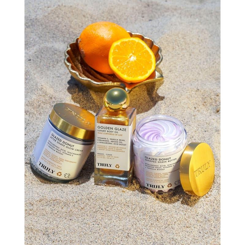 Golden Glaze Body Oil & Shaving Goodies Bundle - GlowHaze Beauty