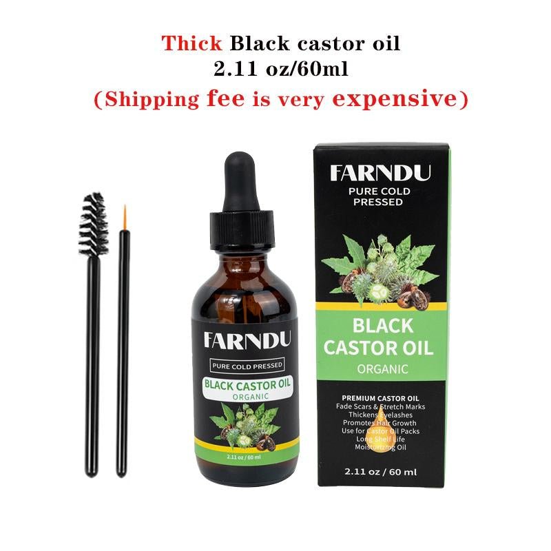 Thick Black Castor Oil - GlowHaze Beauty