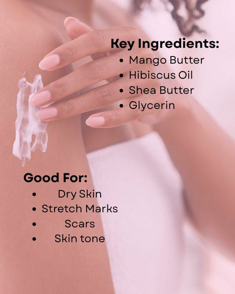 Hibiscus Oil Hydrating Body Cream for Intense Moisture - GlowHaze Beauty