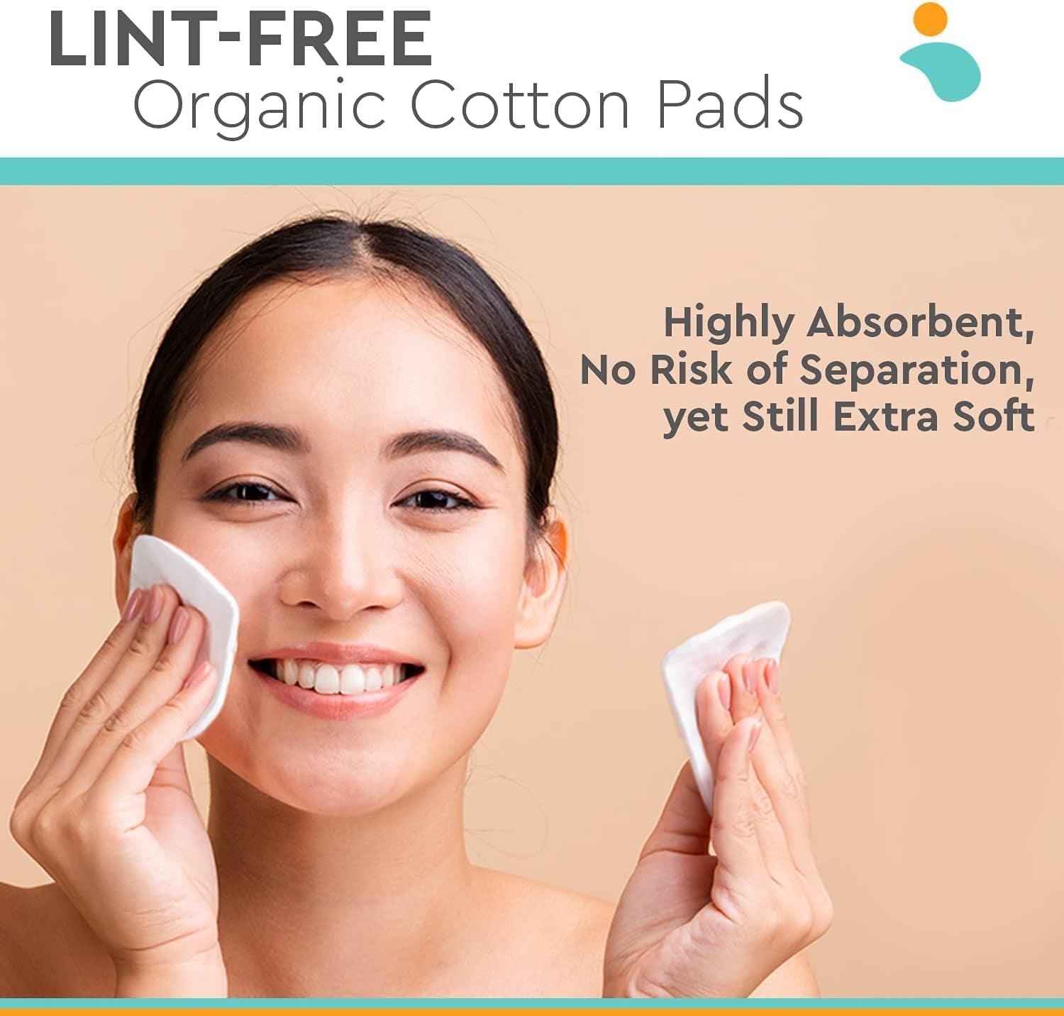 Organic Cotton Rounds & Pads - GlowHaze Beauty