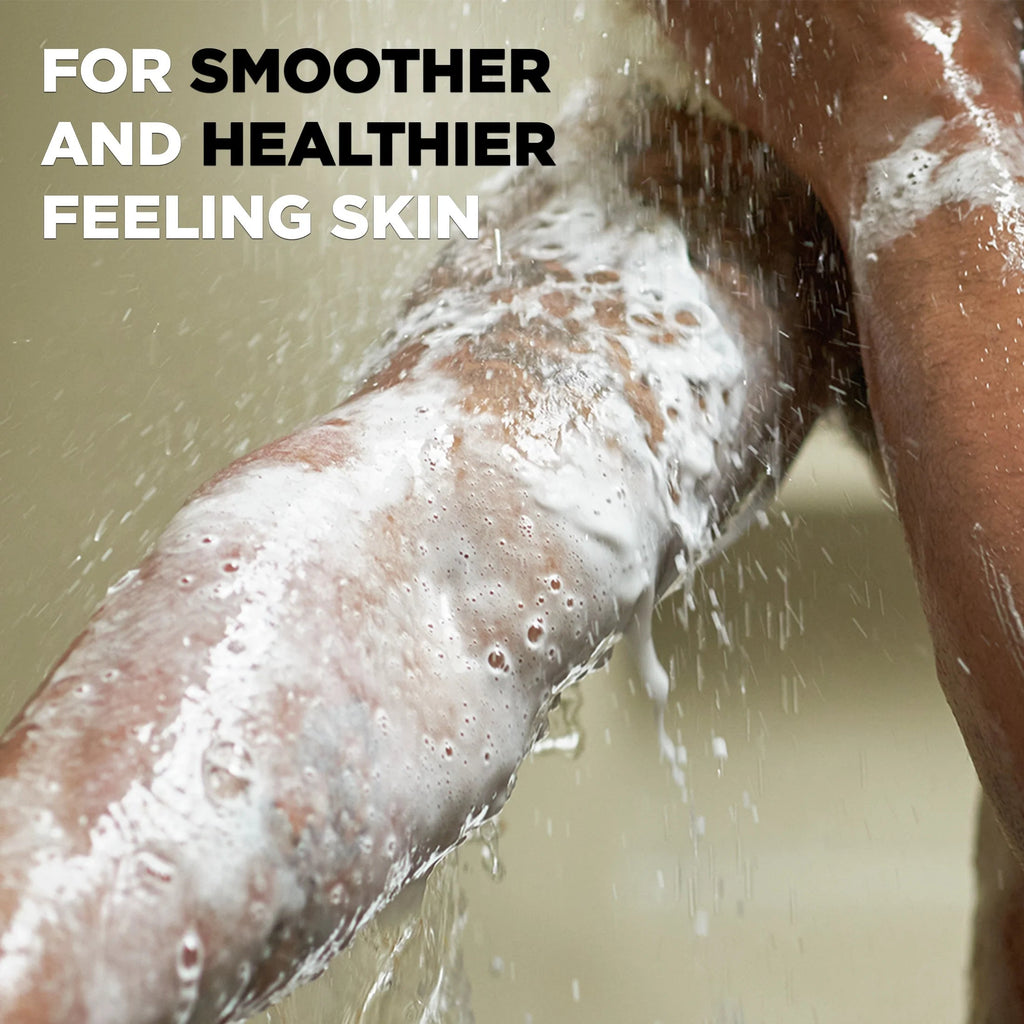 (4 Pack) Purifying Hydrating Face & Body Wash for Men Charcoal & Clay, 30 Oz - GlowHaze Beauty