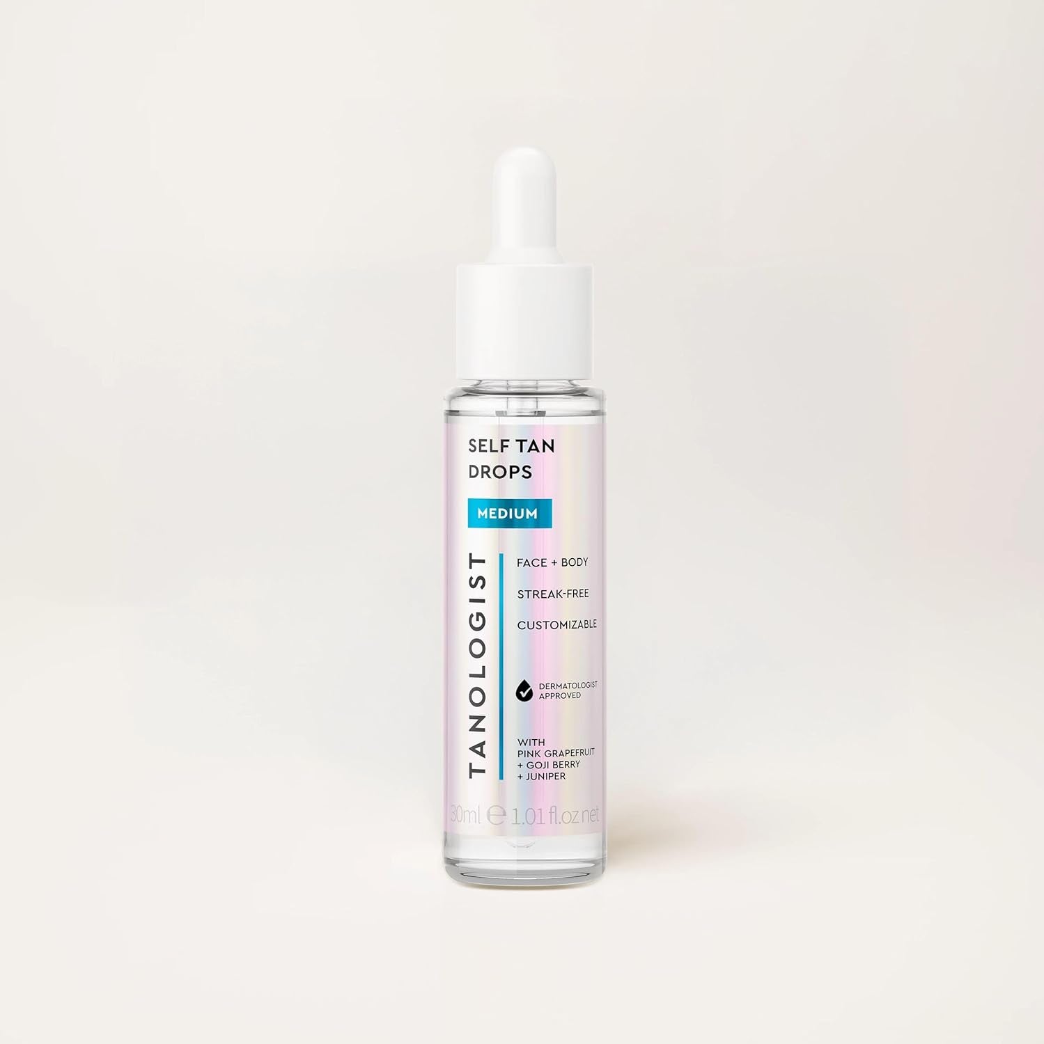 Face and Body Self Tan Drops, Medium - Bronzing Drops - Illuminating Self Tanning Drops, Natural Ingredients & Vegan - 1.01 Fl Oz - GlowHaze Beauty