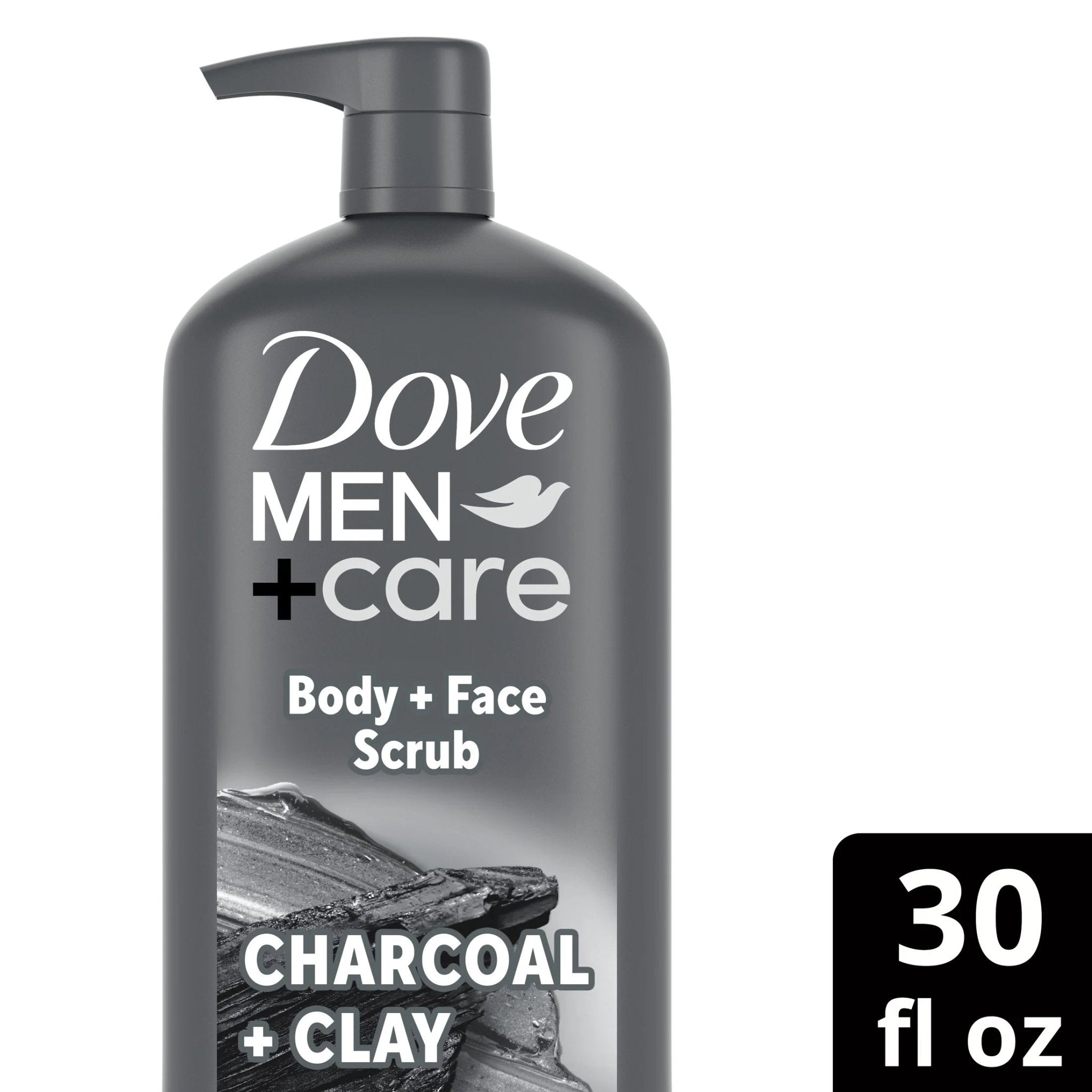 (4 Pack) Purifying Hydrating Face & Body Wash for Men Charcoal & Clay, 30 Oz - GlowHaze Beauty