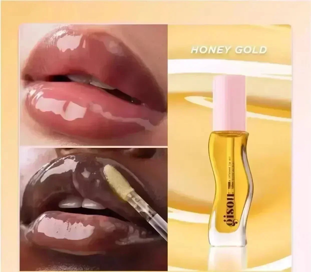 Original Gisou Moisturizing Lip Balm Lip Oil Gloss Care Of The Lips Benetitnt For Lips Plumping Exfoliating Plumping Gloss Oil - GlowHaze Beauty