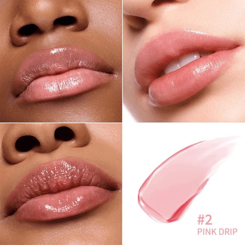 Lip Balm Lifter Glaze Oil Balm with Hyaluronic Acid and Hydrating Oil Blend with 24HRs of Smooth Moisturizing Shine Pink Makeup - GlowHaze Beauty