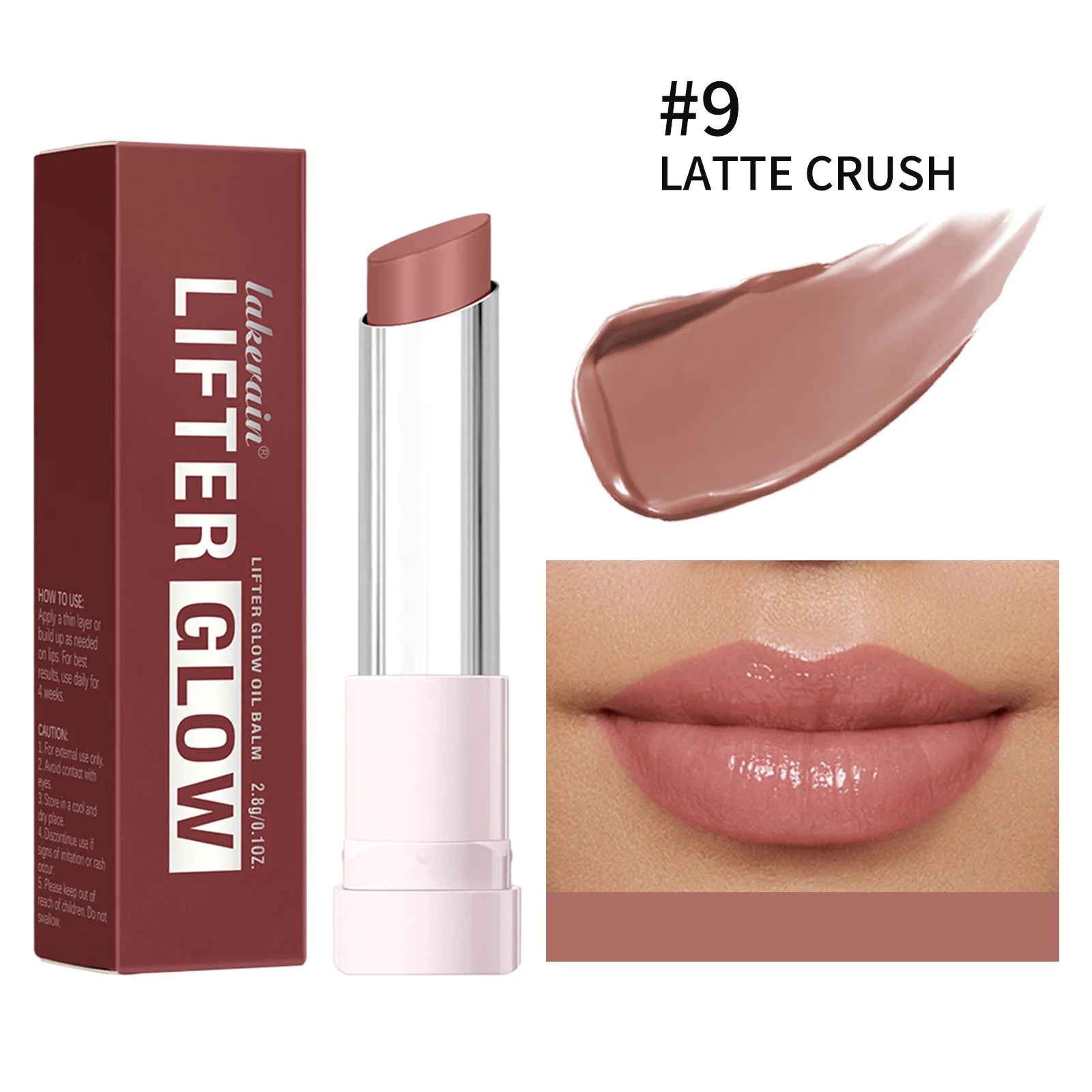 Lip Balm Lifter Glaze Oil Balm with Hyaluronic Acid and Hydrating Oil Blend with 24HRs of Smooth Moisturizing Shine Pink Makeup - GlowHaze Beauty