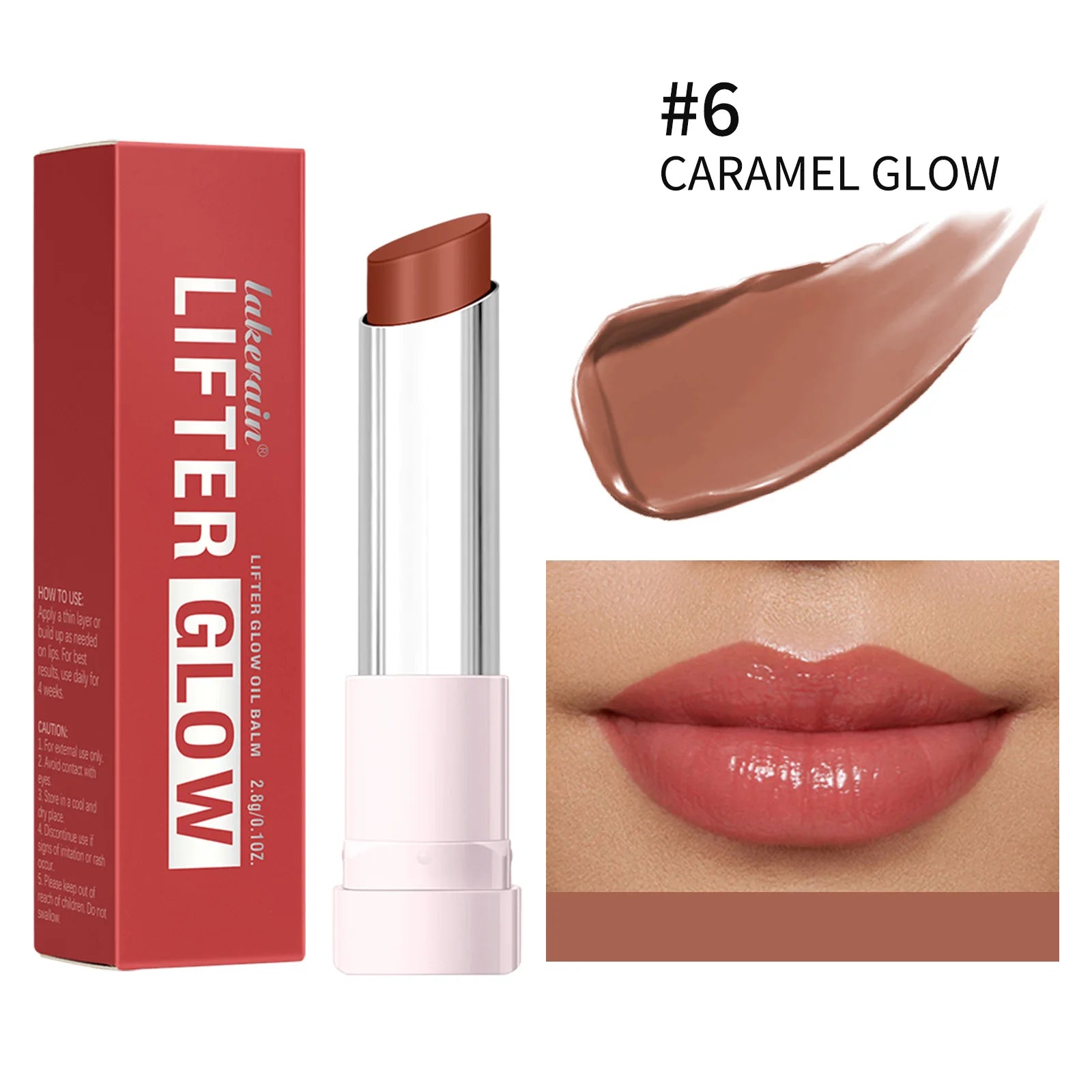 Lip Balm Lifter Glaze Oil Balm with Hyaluronic Acid and Hydrating Oil Blend with 24HRs of Smooth Moisturizing Shine Pink Makeup - GlowHaze Beauty