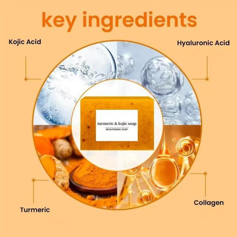 Lemon Turmeric Soap Bar - GlowHaze Beauty