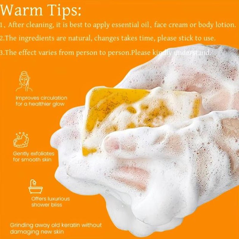 Lemon Turmeric Soap Bar - GlowHaze Beauty