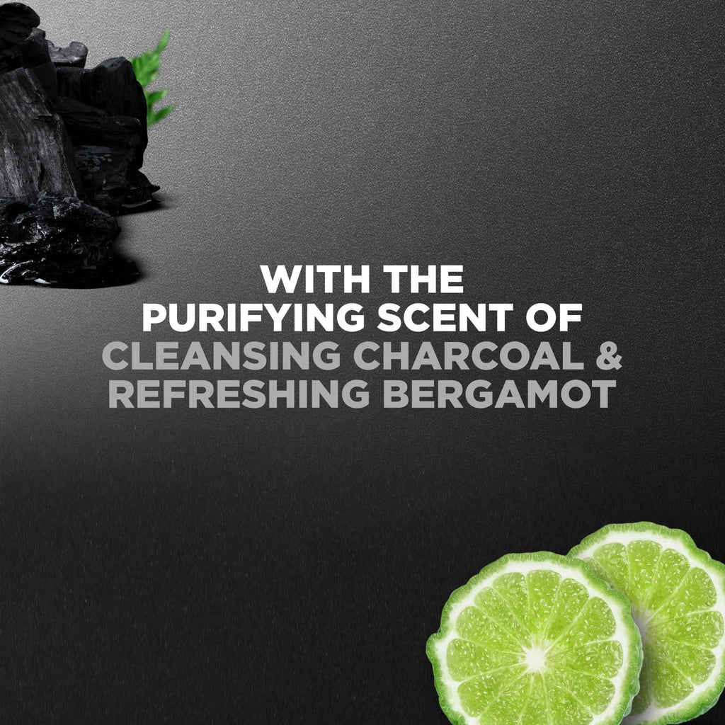 (4 Pack) Purifying Hydrating Face & Body Wash for Men Charcoal & Clay, 30 Oz - GlowHaze Beauty