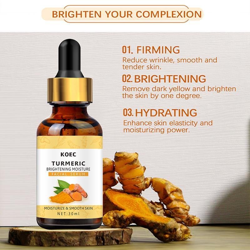 Turmeric Brightening Moisture Serum - GlowHaze Beauty